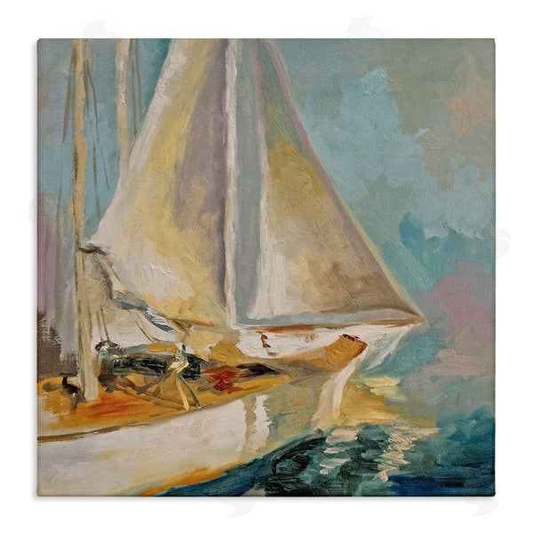 stupell industries Claire Cormany | Traditional Nautical Sailboat on the Water Wall Art