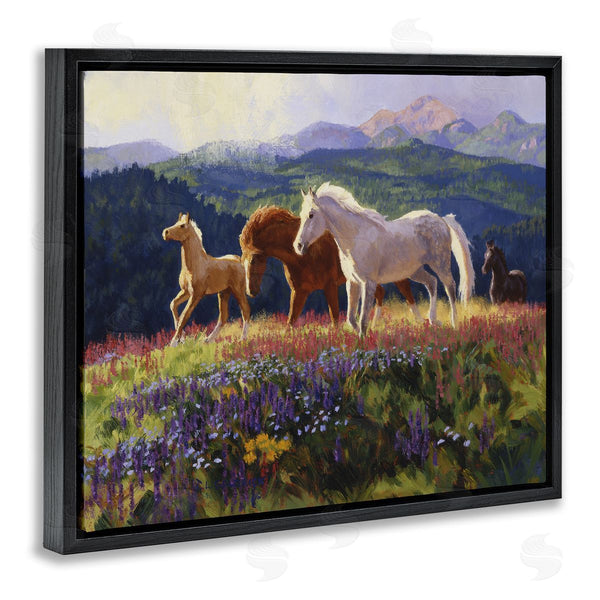 Stupell Industries Claire Goldrick | Charming Mountain Valley Horses