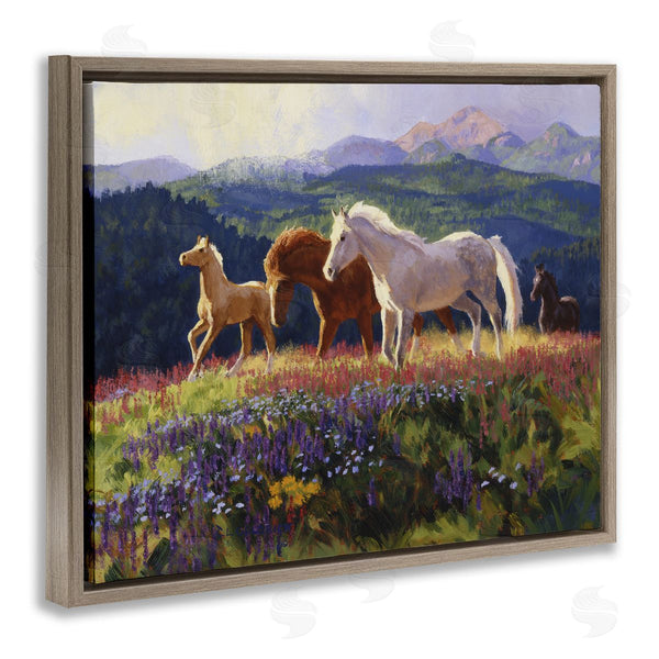 Stupell Industries Claire Goldrick | Charming Mountain Valley Horses