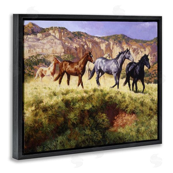 Stupell Industries Claire Goldrick | Mixed Horses & Desert Mountains