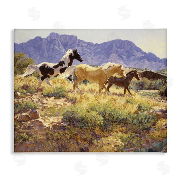 stupell industries Claire Goldrick | Trotting Through Countryside Valley
