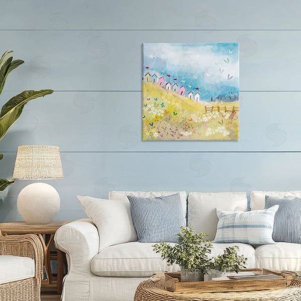 Stupell Industries Clare Tupper | Beach Huts On Hillside Wall Art