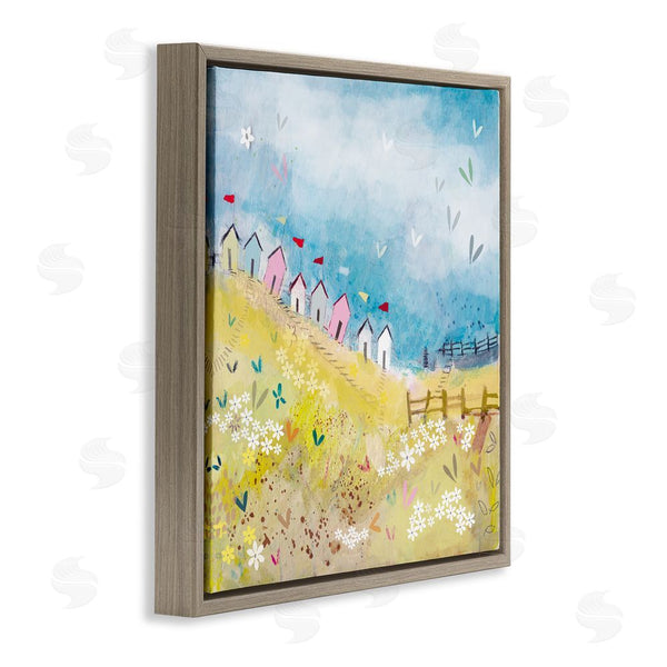Stupell Industries Clare Tupper | Beach Huts On Hillside Wall Art