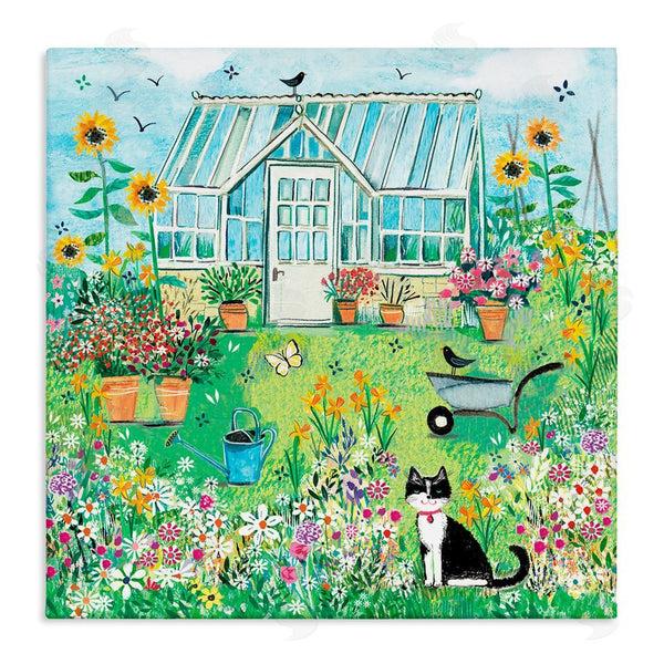 stupell industries Clare Tupper | Garden Greenhouse & Cat Wall Art