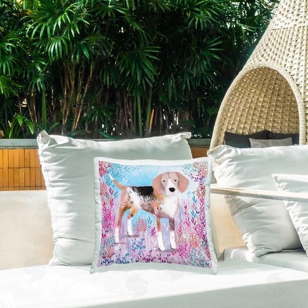 Stupell Industries Clare Tupper | Hound Dog Soft & Whimsical Printed Throw Pillow