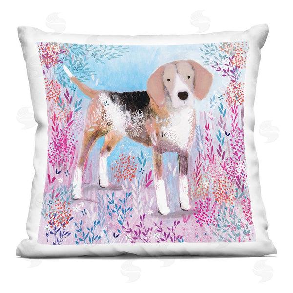 stupell industries Clare Tupper | Hound Dog Soft & Whimsical Printed Throw Pillow