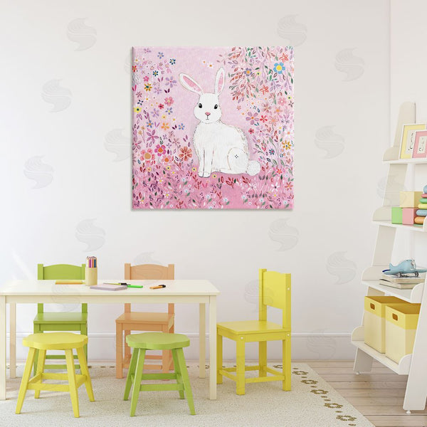Stupell Industries Clare Tupper | Playful Flopsy Floral Rabbit Wall Art