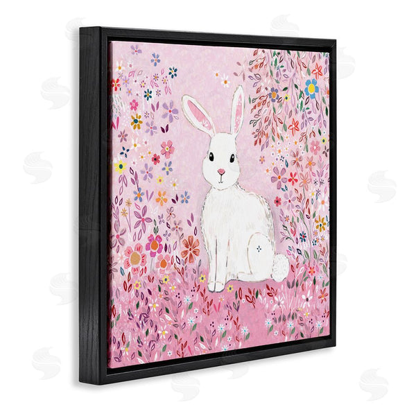 Stupell Industries Clare Tupper | Playful Flopsy Floral Rabbit Wall Art