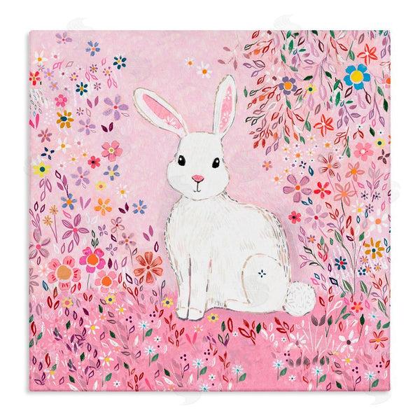 stupell industries Clare Tupper | Playful Flopsy Floral Rabbit Wall Art