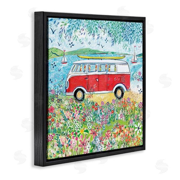 Stupell Industries Clare Tupper | Red Campervan Ready For Surf Wall Art