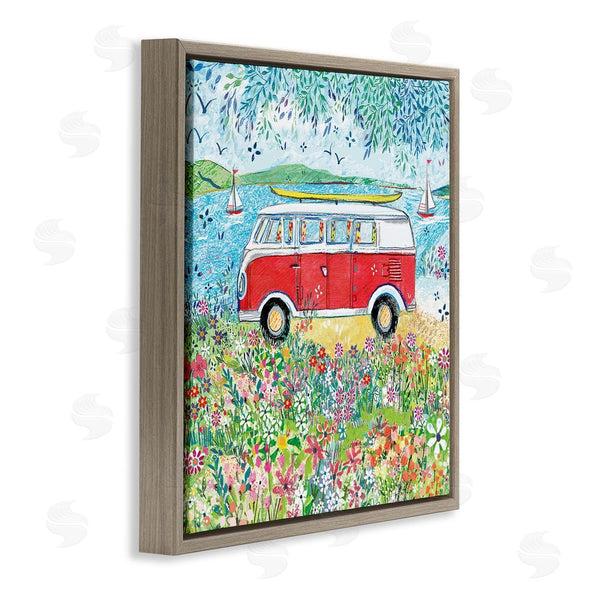 Stupell Industries Clare Tupper | Red Campervan Ready For Surf Wall Art