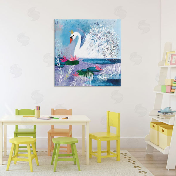 Stupell Industries Clare Tupper | Tranquil Crowned Swan Wall Art