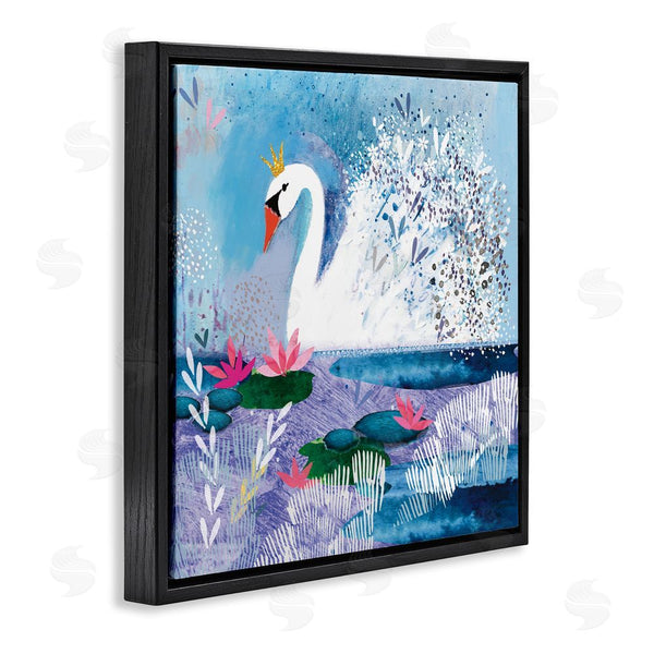Stupell Industries Clare Tupper | Tranquil Crowned Swan Wall Art