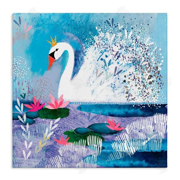 stupell industries Clare Tupper | Tranquil Crowned Swan Wall Art