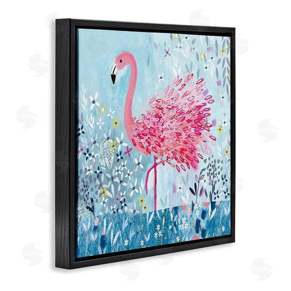 Stupell Industries Clare Tupper | Whimsical Flower Flamingo Wall Art