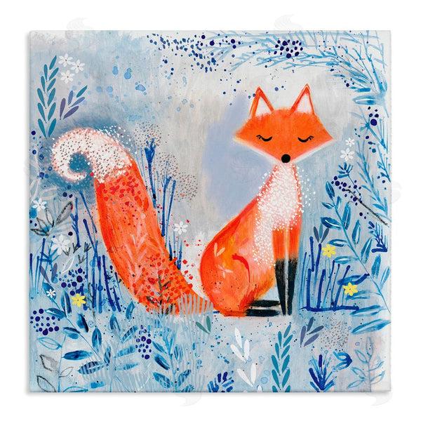 stupell industries Clare Tupper | Whimsical Fox Nature Collage Wall Art