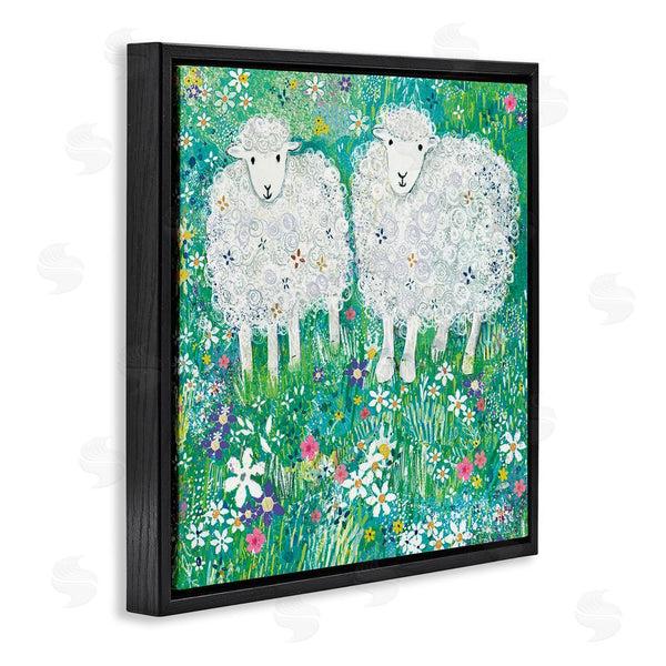 Stupell Industries Clare Tupper | Wooly Sheep With Scattered Flowers Wall Art