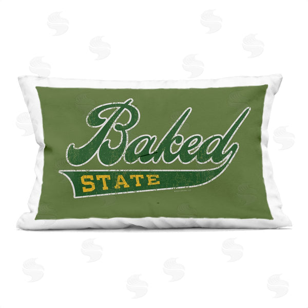 stupell industries Classic Cannabis/Life Is High | Baked State Varsity Style