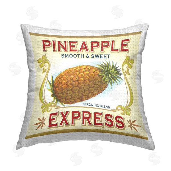 Stupell Industries Classic Cannabis/Life Is High | Smooth & Sweet Pineapple Printed Throw Pillow