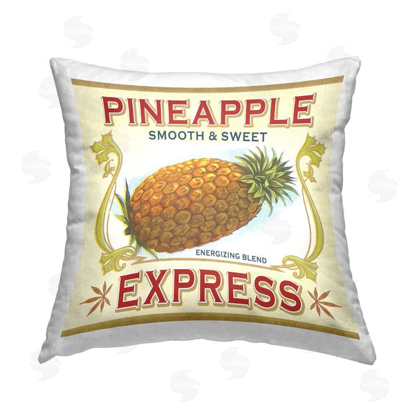 stupell industries Classic Cannabis/Life Is High | Smooth & Sweet Pineapple Printed Throw Pillow