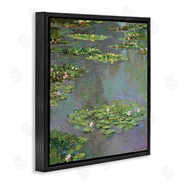 Stupell Industries Claude Monet | Close Up Water Lily Pond Traditional Painting Wall Art
