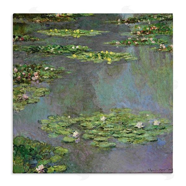stupell industries Claude Monet | Close up Water Lily Pond Traditional Painting Wall Art