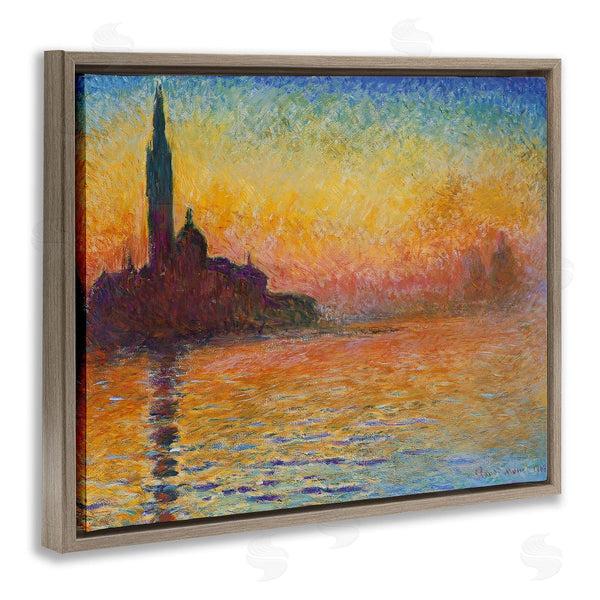 Stupell Industries Claude Monet | Saint-Georges Majeur Au Crepuscule