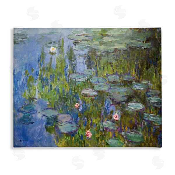 stupell industries Claude Monet | Water Lilies Study Classical Painting Detail Wall Art