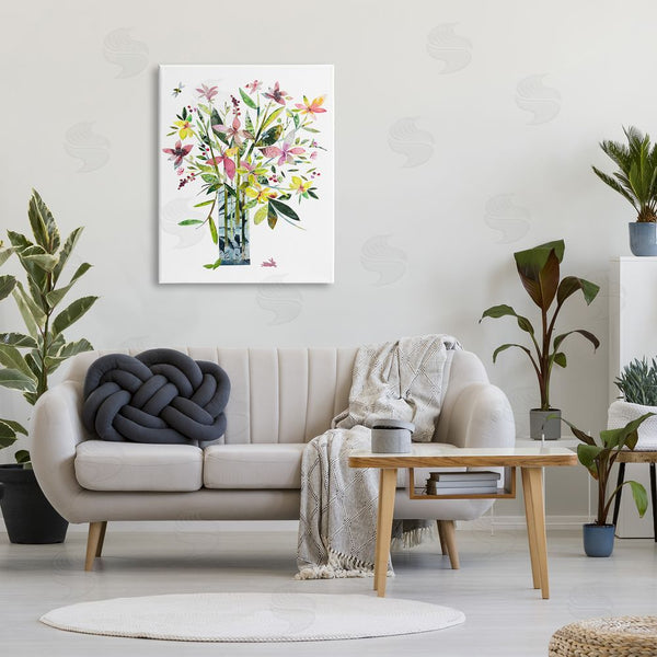 Stupell Industries Claudia Bianchi | Abstract Bouquet Vase Wall Art