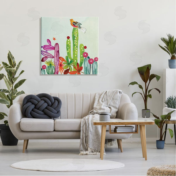 Stupell Industries Claudia Bianchi | Desert Bird On Cactus Wall Art
