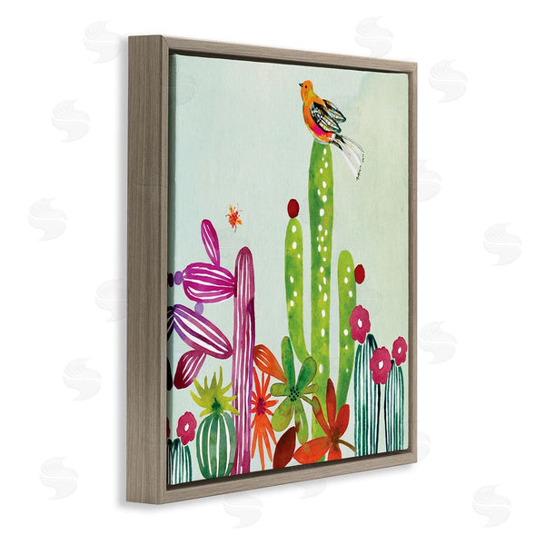 Stupell Industries Claudia Bianchi | Desert Bird On Cactus Wall Art