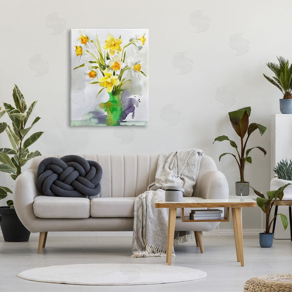 Stupell Industries Claudia Bianchi | Modern Daffodils Vase Wall Art