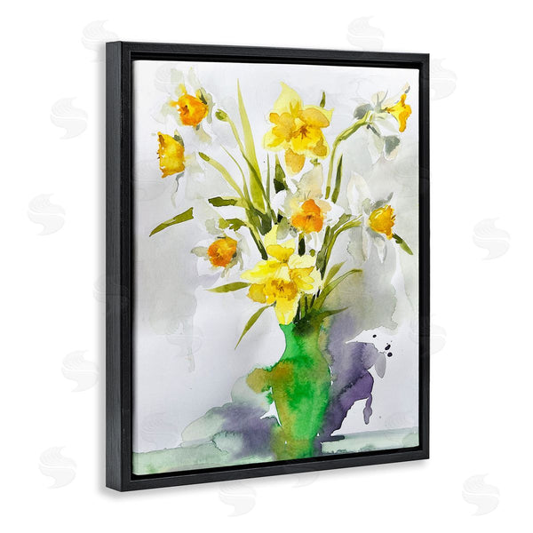 Stupell Industries Claudia Bianchi | Modern Daffodils Vase Wall Art
