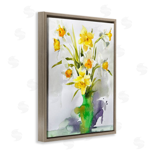 Stupell Industries Claudia Bianchi | Modern Daffodils Vase Wall Art