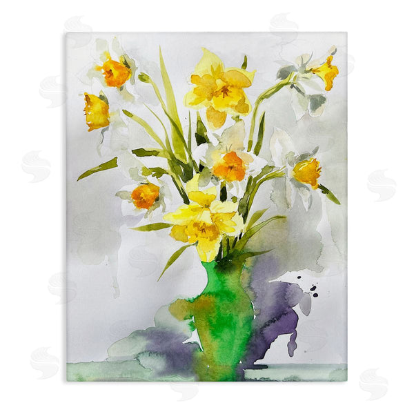 stupell industries Claudia Bianchi | Modern Daffodils Vase Wall Art