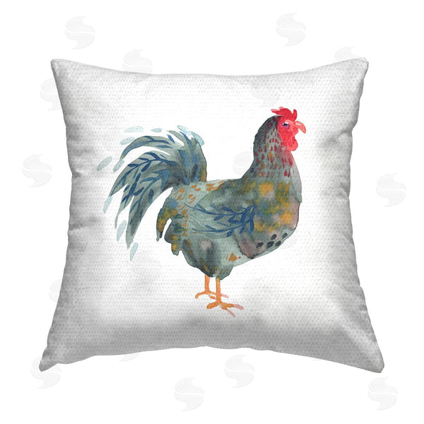 Stupell Industries Claudia Bianchi | Modern Patterned Rooster Printed Throw Pillow