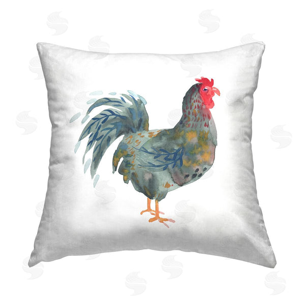stupell industries Claudia Bianchi | Modern Patterned Rooster Printed Throw Pillow