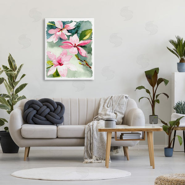 Stupell Industries Claudia Bianchi | Pink Flowers Watercolor Wall Art