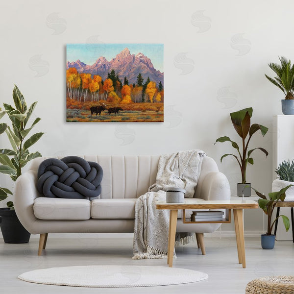Stupell Industries Cliff Rossberg | Wildlife With Autumn Scenery Wall Art