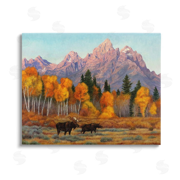 stupell industries Cliff Rossberg | Wildlife with Autumn Scenery Wall Art