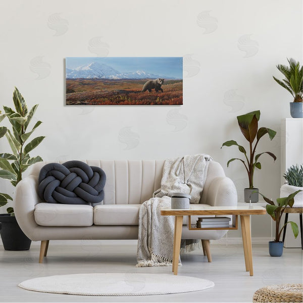 Stupell Industries Clinton Jammer | Bear In Mountain Landscape Wall Art