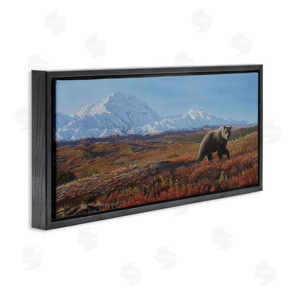 Stupell Industries Clinton Jammer | Bear In Mountain Landscape Wall Art