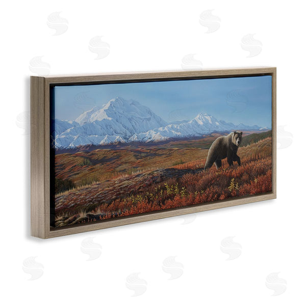 Stupell Industries Clinton Jammer | Bear In Mountain Landscape Wall Art
