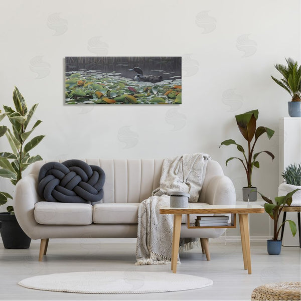 Stupell Industries Clinton Jammer | Duck Among Pond Lilies Wall Art