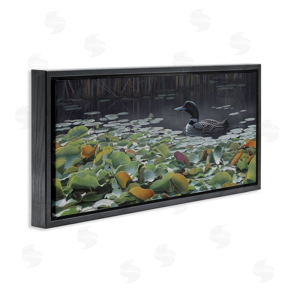 Stupell Industries Clinton Jammer | Duck Among Pond Lilies Wall Art