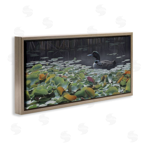 Stupell Industries Clinton Jammer | Duck Among Pond Lilies Wall Art