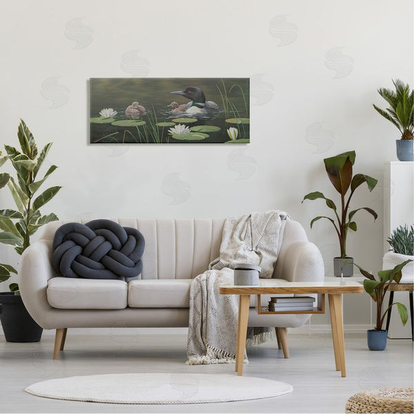 Stupell Industries Clinton Jammer | Duck Family In Pond Wall Art
