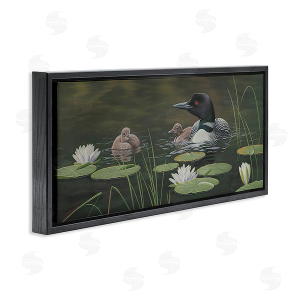 Stupell Industries Clinton Jammer | Duck Family In Pond Wall Art