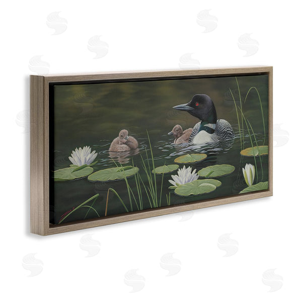 Stupell Industries Clinton Jammer | Duck Family In Pond Wall Art