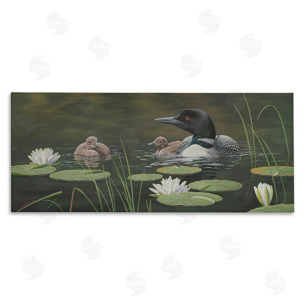 stupell industries Clinton Jammer | Duck Family in Pond Wall Art